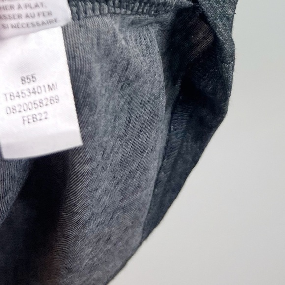 NEW Treasure & Bond Ruched Sleeveless Mini Dress Grey Marl - Picture 6 of 6